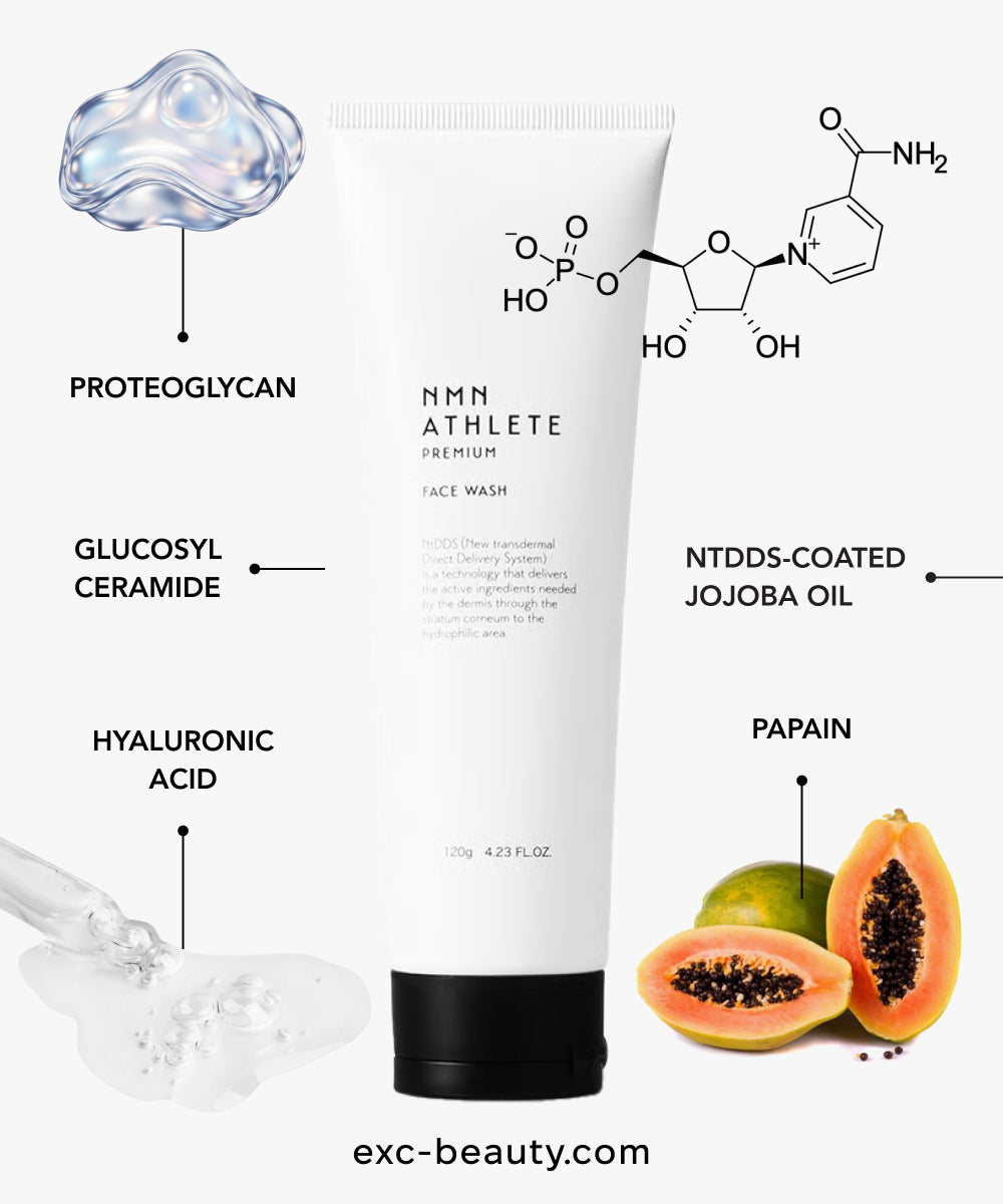 洗顔料 NMNWASHINGcream NMN-Athlete-Premium-Face-Wash-