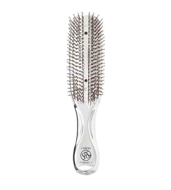 S-HEART-S  Scalp Brush Chrom